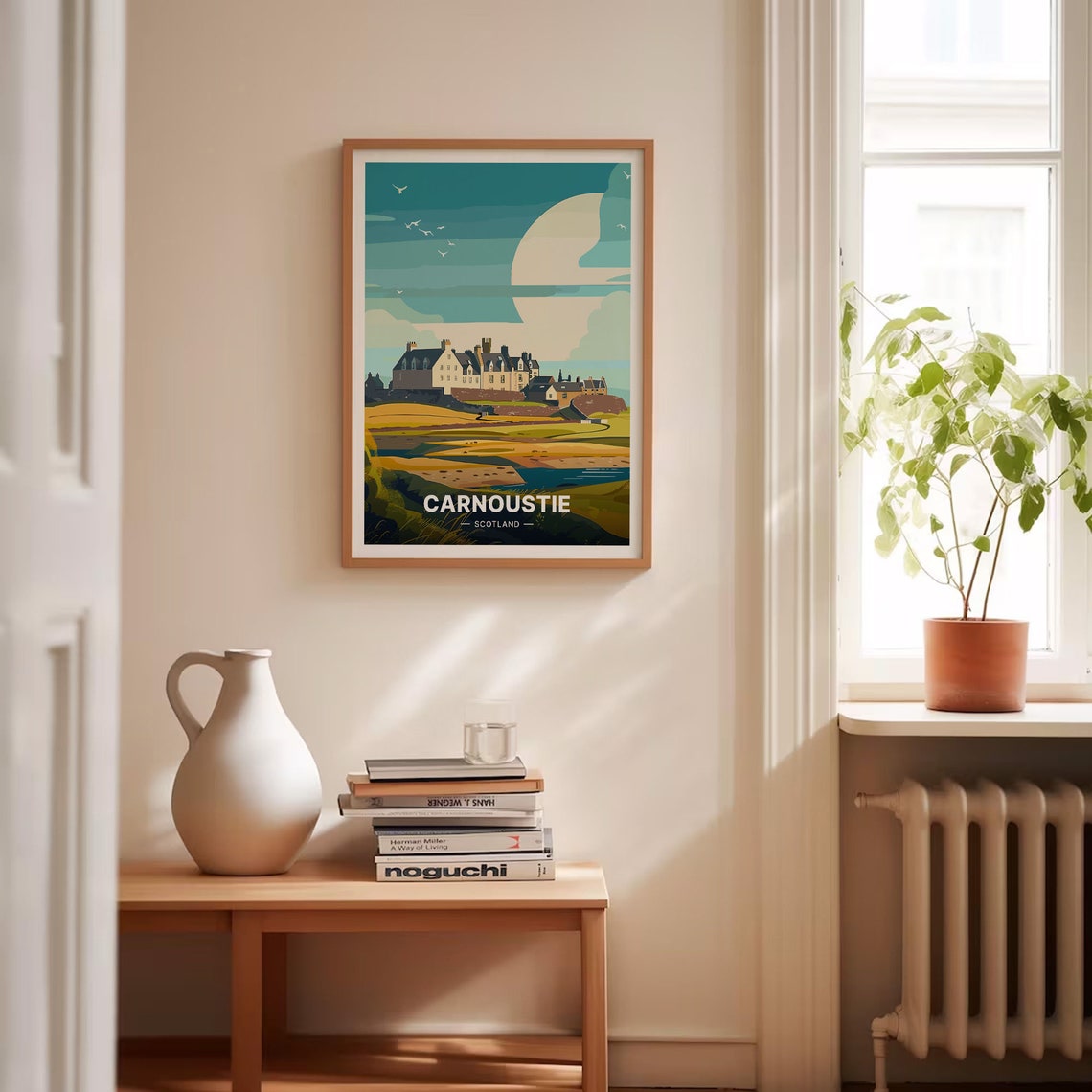 Carnoustie Scotland Golf Course Links Fairway Seaside Travel Poster - Image 4