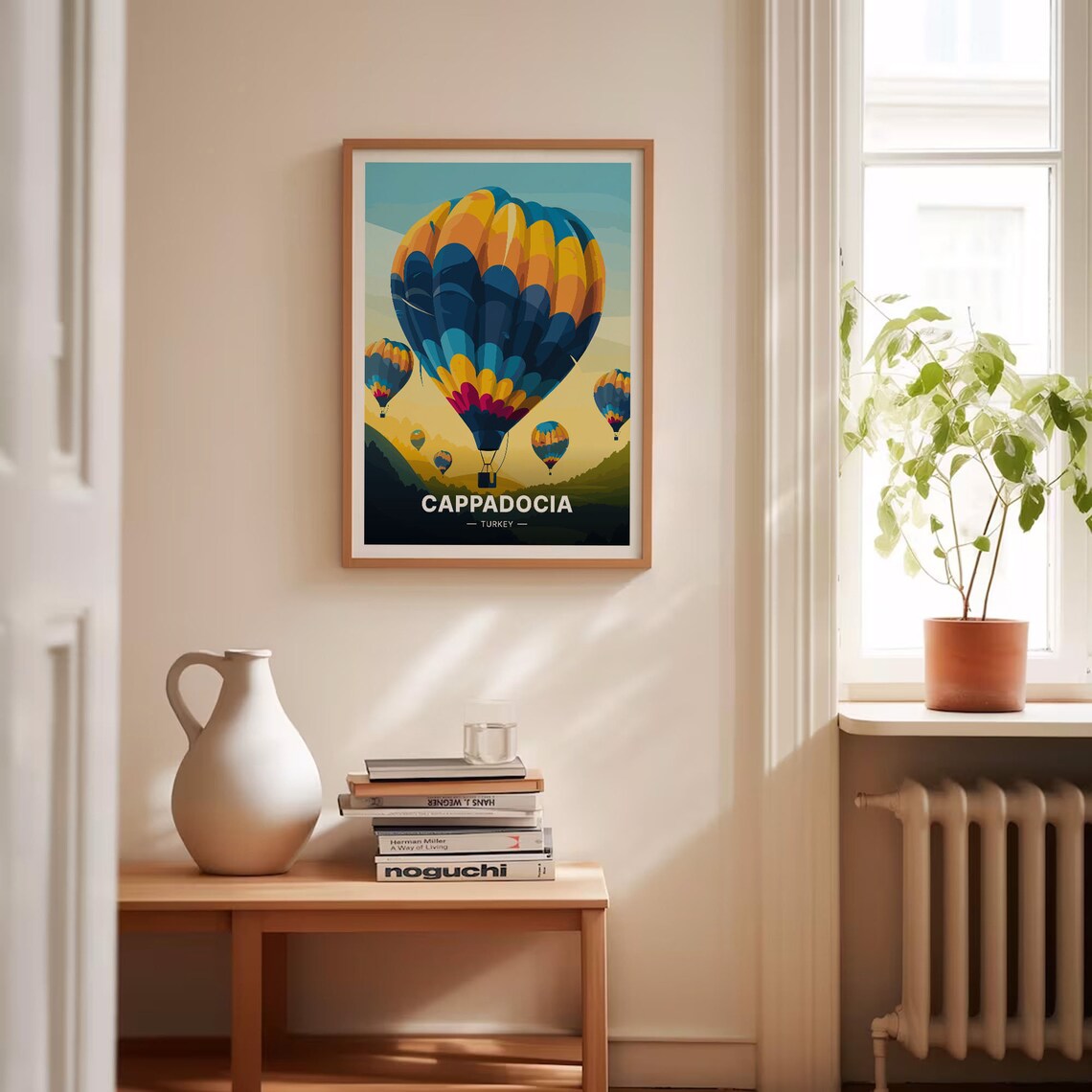Cappadocia Turkey Colorful Hot Air Balloons Sky Travel Poster - Image 4