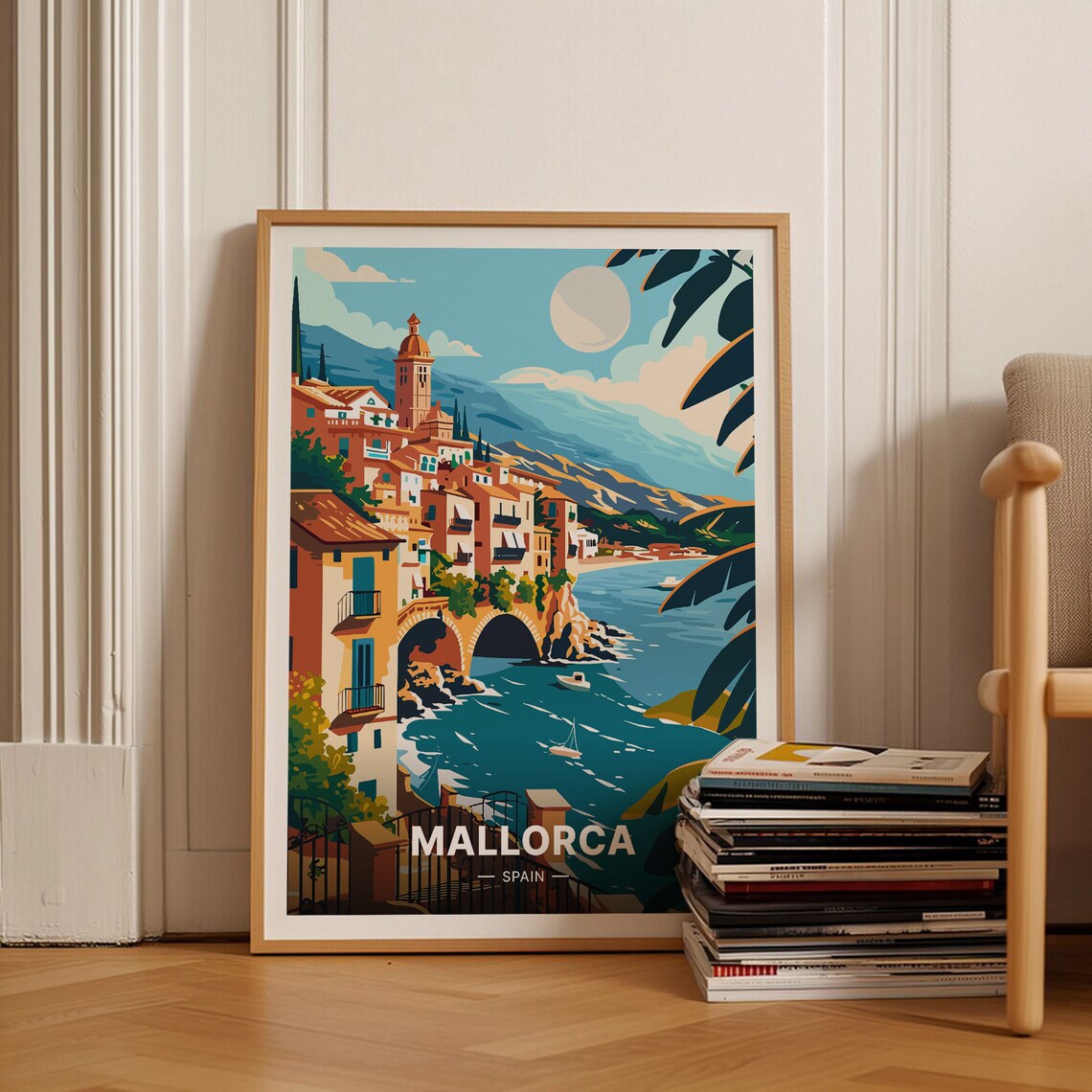 Mallorca Spain Vintage Travel Poster Art Print