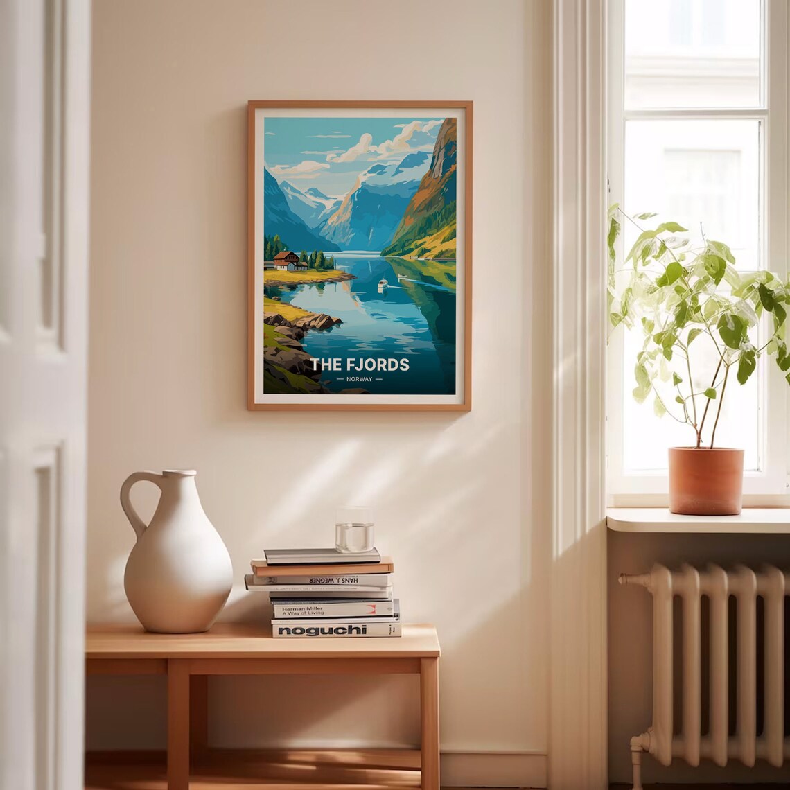 Norwegian Fjords Vintage Travel Poster, Norway - Image 4
