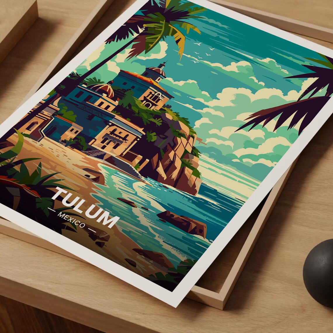 Tulum Travel Poster, Mexico Destination Artwork - Image 3