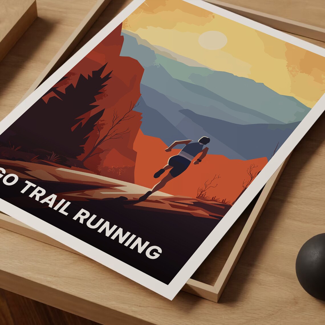 Trail Running Outdoor Adventure Poster, Wild Swimming - Image 3