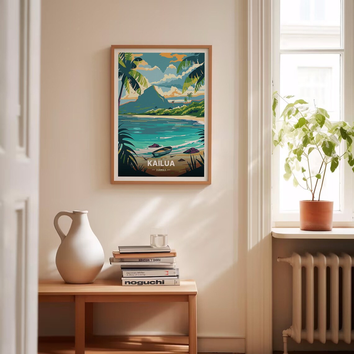 Kailua Hawaii Travel Poster, Tropical Beach Landscape - Image 4