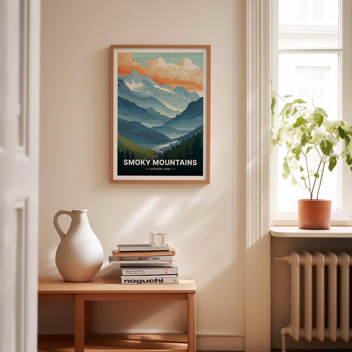 Great Smoky Mountains National Park Travel Poster Sunset Art - Image 4