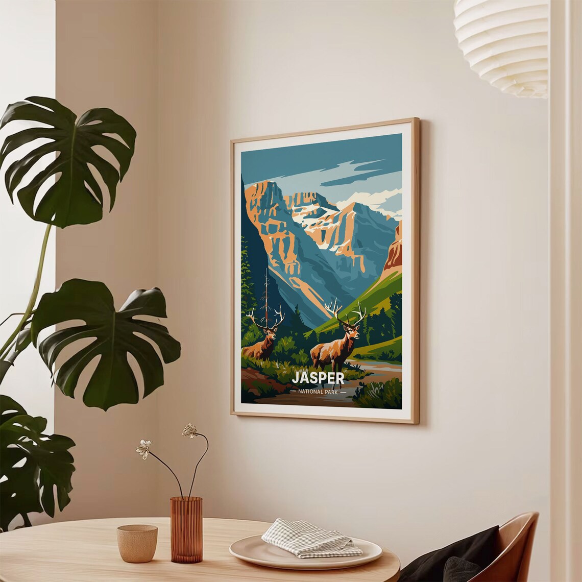 Jasper National Park Travel Poster, Canadian Rockies - Image 2