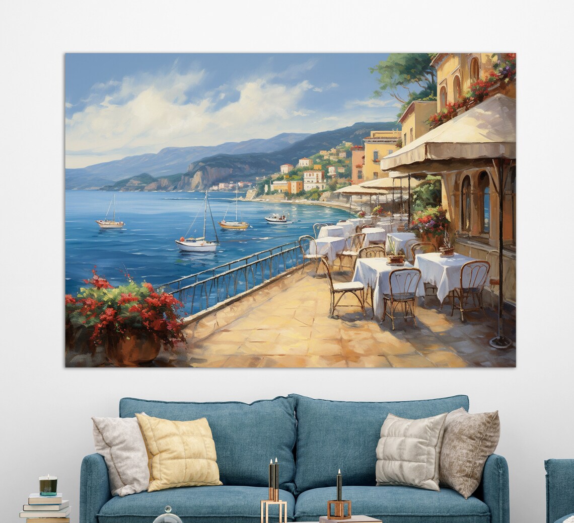 Sicily Oil Painting Print, Sicily Landscape Art - Image 3