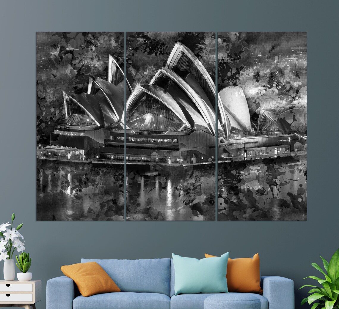 Sydney Opera House Abstract Art Print, Sydney Travel - Image 2