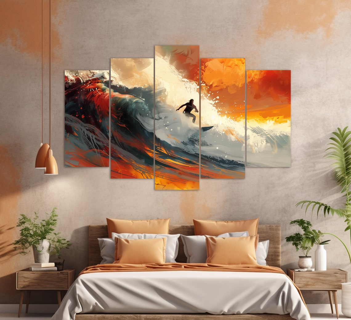 Surfing Wall Art Print, Surfer Gift - Image 3