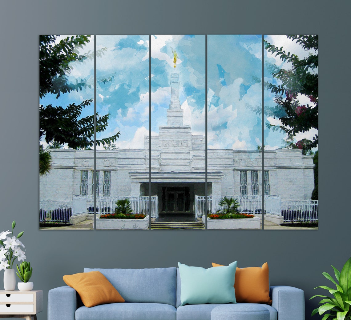Columbia River Washington Temple In Richland Washington State The Church Of Jesus Christ Of Latter Day Saints In Richland Print - Image 2
