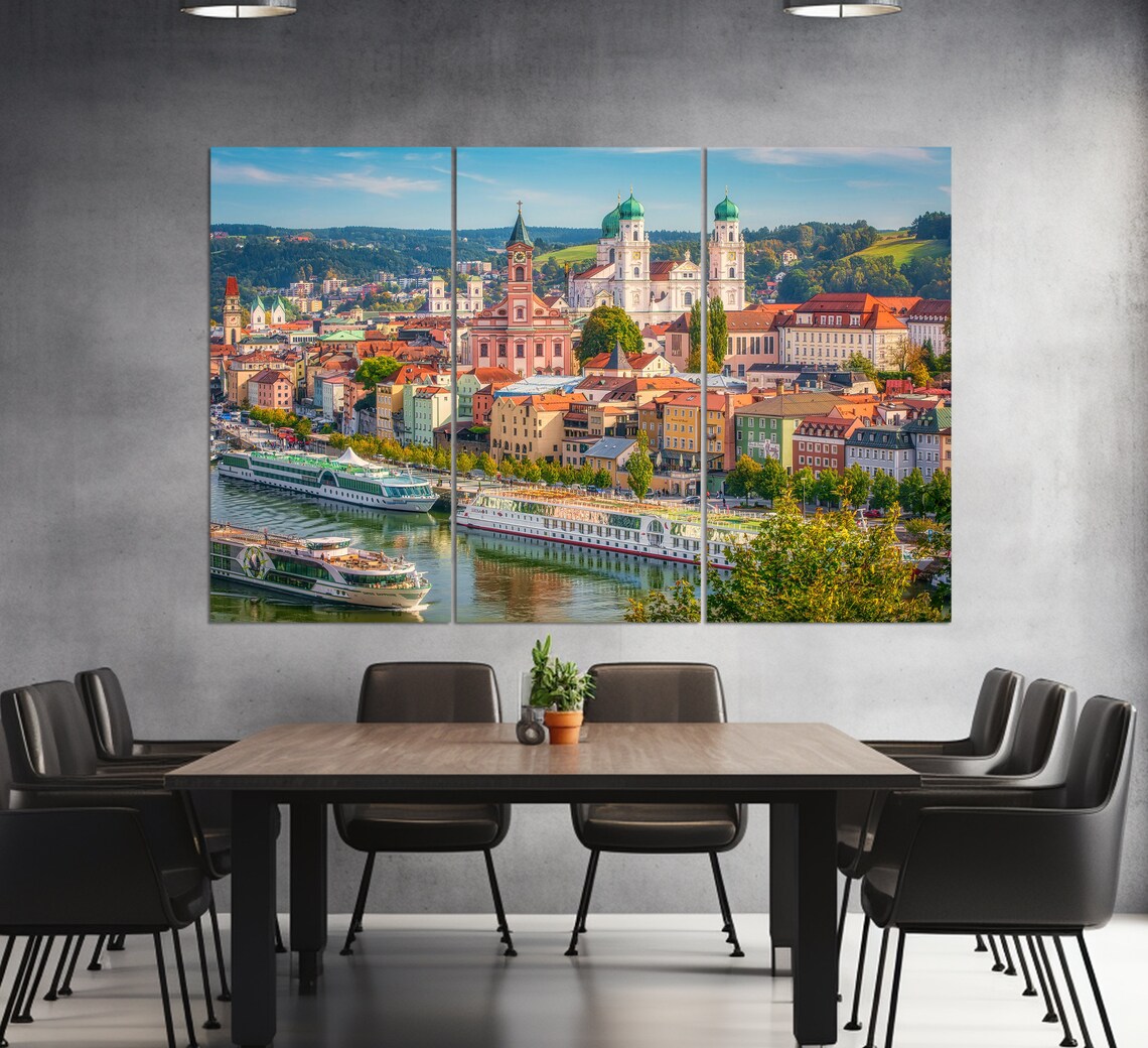 Passau Painting, Germany Art Print - Image 3