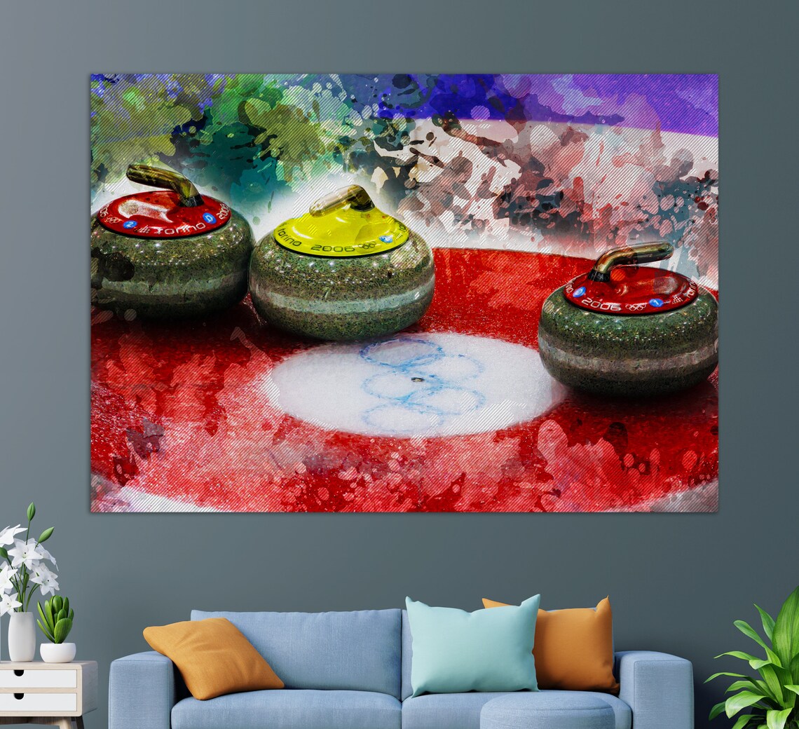 Curling Print, Abstract Curling Wall Art - Image 3