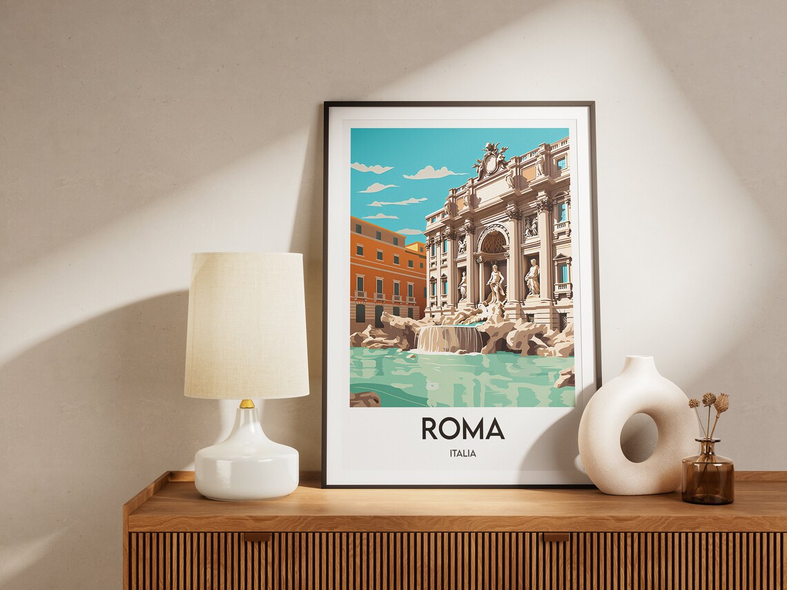 Rome Italy Travel Poster, Vintage City Art Print - Image 2