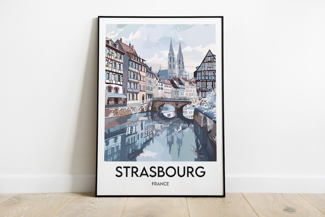 Strasbourg France Travel Poster, Travel Poster