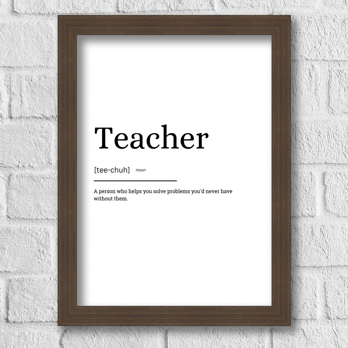 Teacher Definition Dictionary Print Funny Thank You Teacher Gift - Image 2