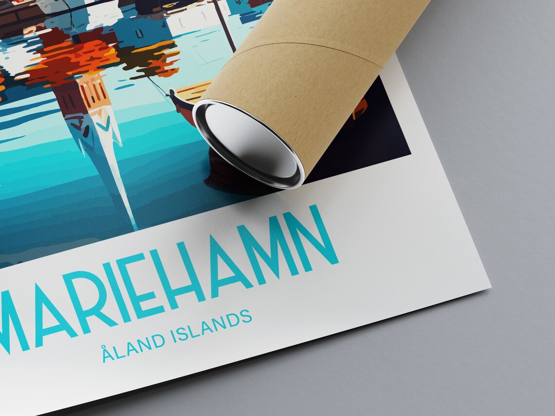 Mariehamn Travel Poster, Finland Wall Art - Image 2