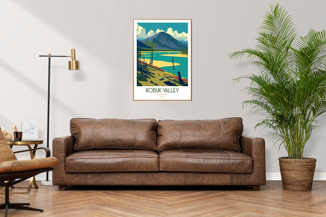 Kobuk Valley National Park Turquoise River Vintage Travel Poster - Image 3