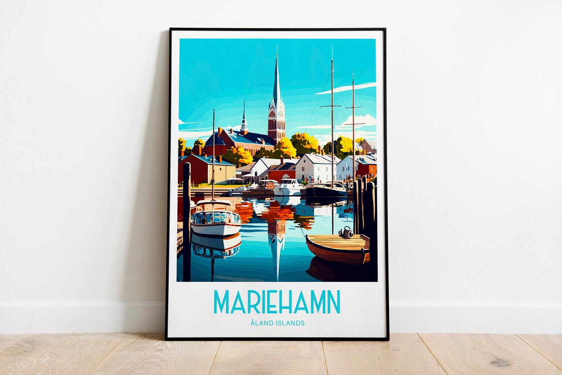 Mariehamn Travel Poster, Finland Wall Art - Image 6