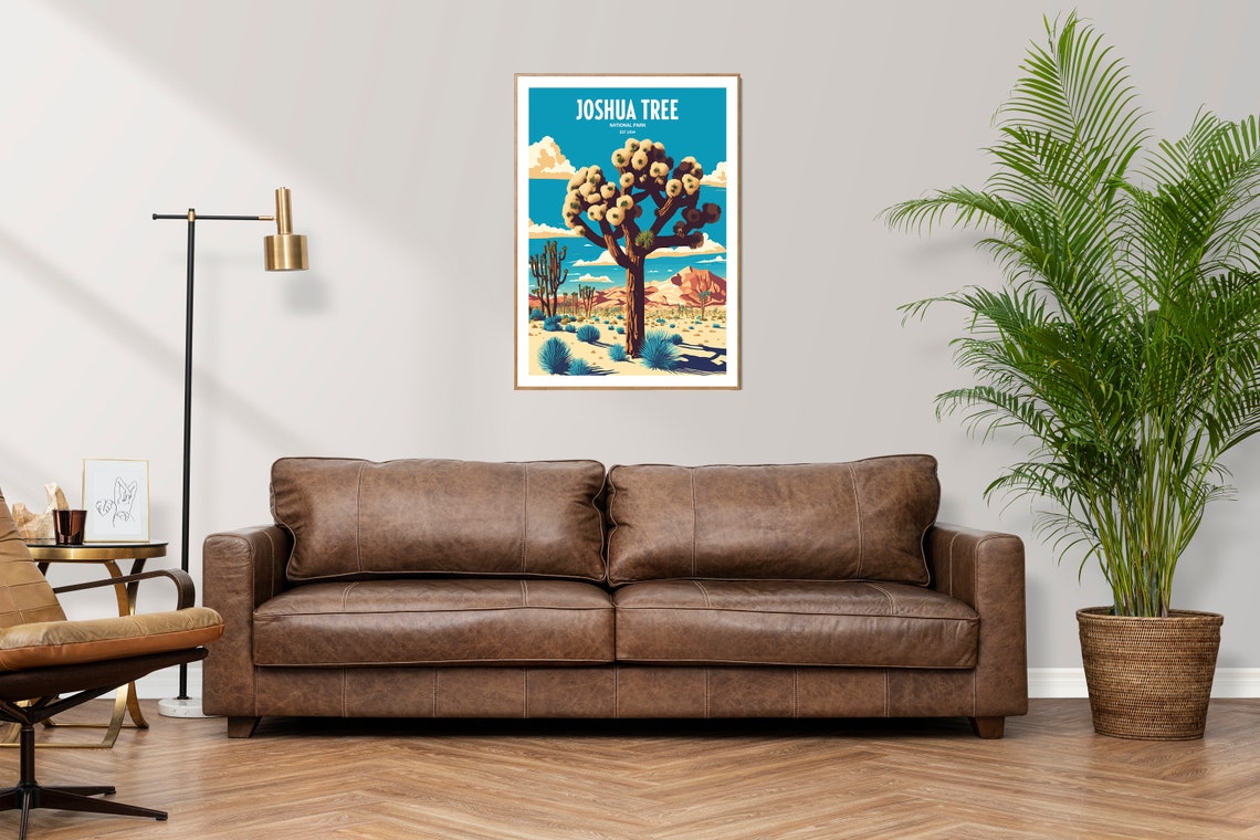 Joshua Tree National Park Travel Print National Park Travel Art Joshua Tree Travel Print Usa National Park Joshua Tree Travel Poster - Image 2