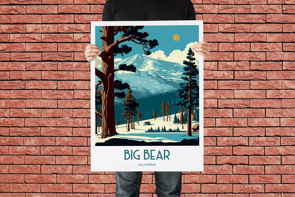 Big Bear Resort Travel Poster, Ski Lover Gift - Image 4