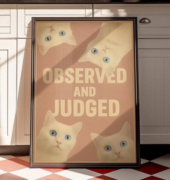 Albino Funny Cat Quote, Bathroom Decor