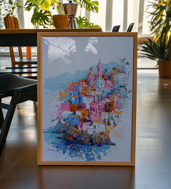 Matisse Coastal Town Minimalist Art Print
