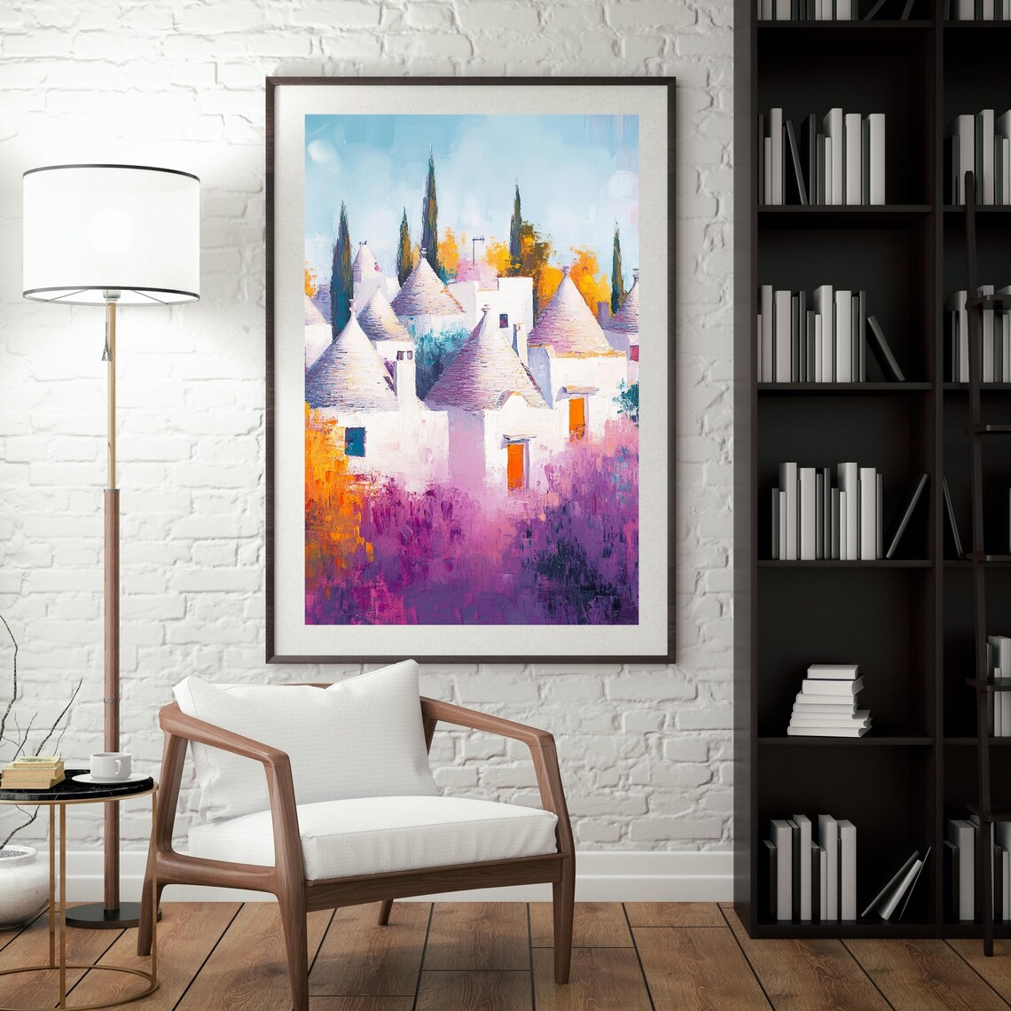 Trulli House, Minimalist Alberobello Village Landscape - Image 5