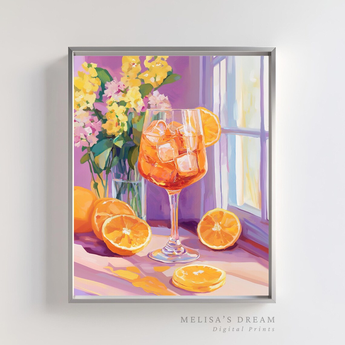 Aperol Spritz Vintage Cocktail Art, Retro Poster