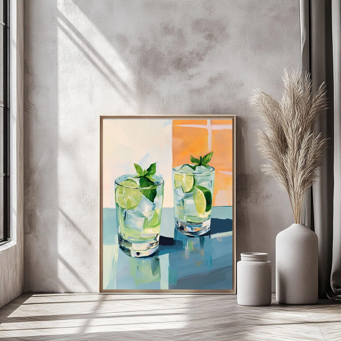 Mojito Art Print Lime And Mint Cocktail Wall Art Refreshing Summer Drink Poster Tropical Beverage Decor Kitchen Artwork - Image 3