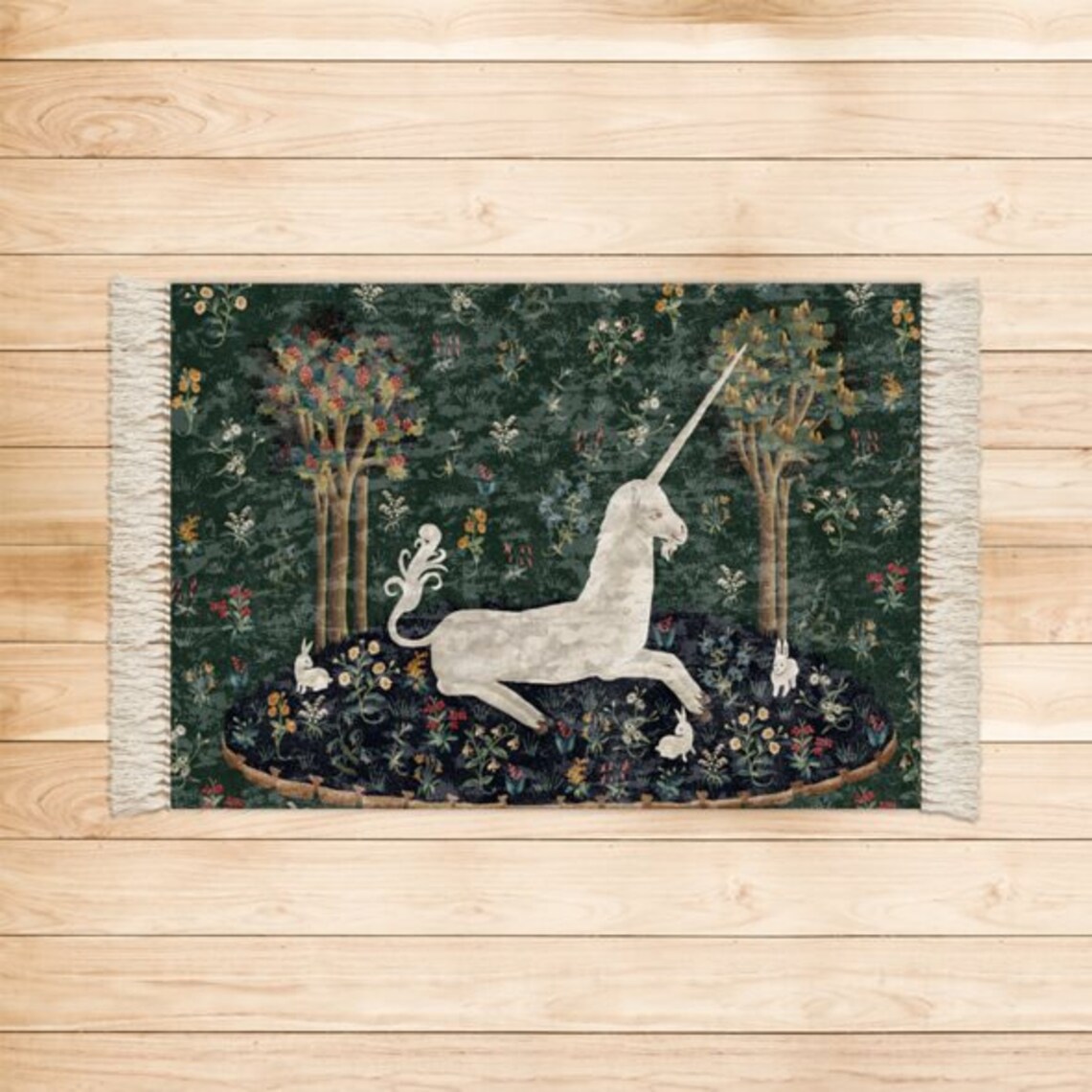 Lady With Unicorn, Vintage Fantasy Art