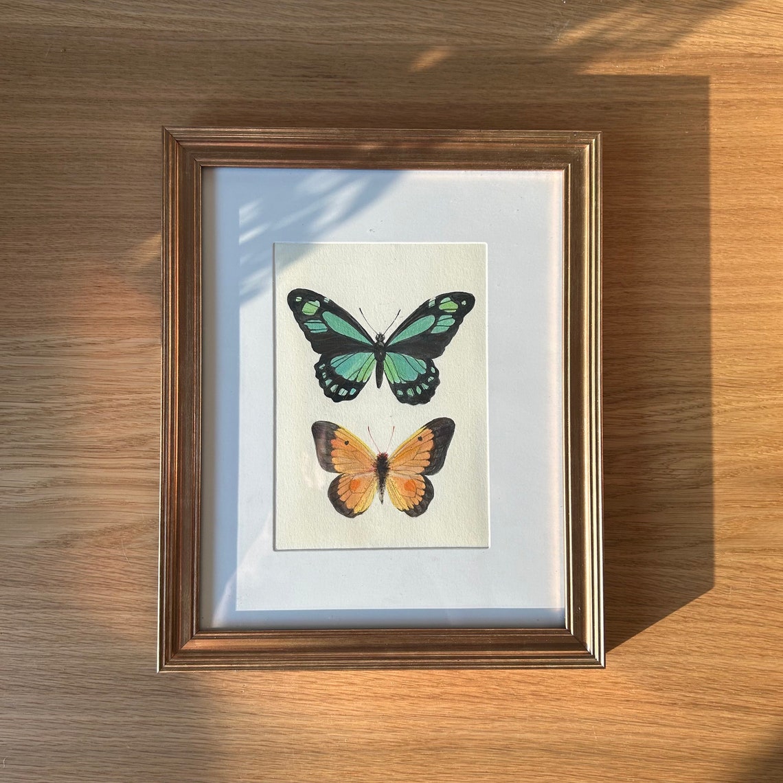 Butterfly No1 Gouache Art Print - Image 2