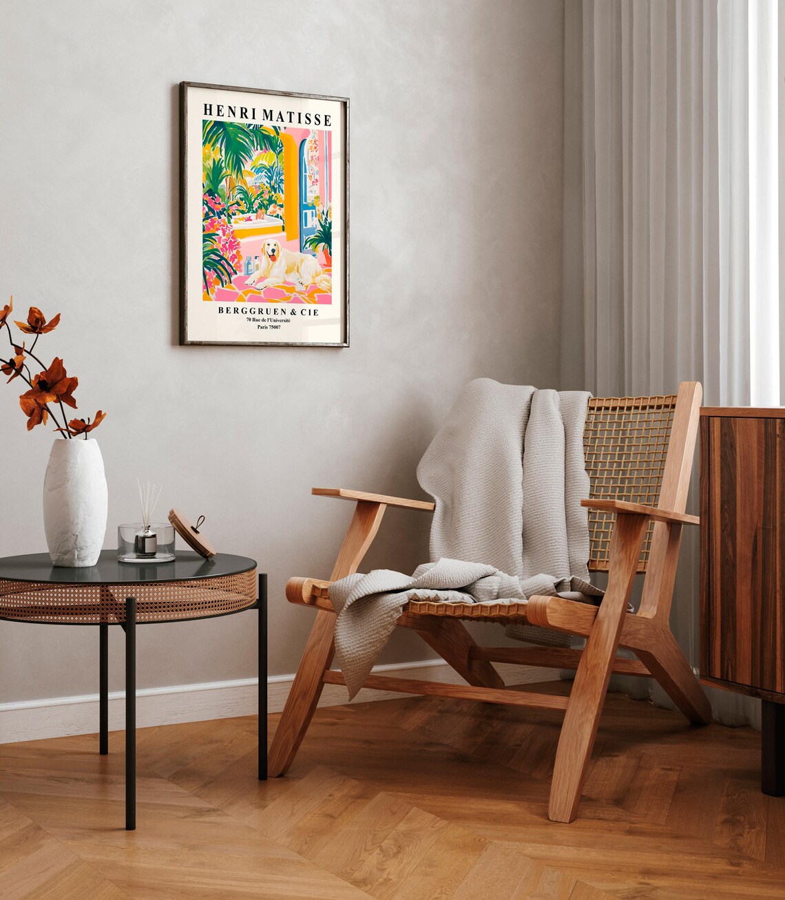Great Pyrenees Funny Bathroom Art Print, Matisse-Inspired - Image 2