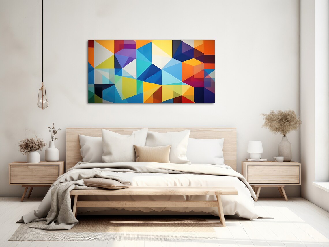 Geometric Jazz, Modern Abstract Wall Art Print - Image 2