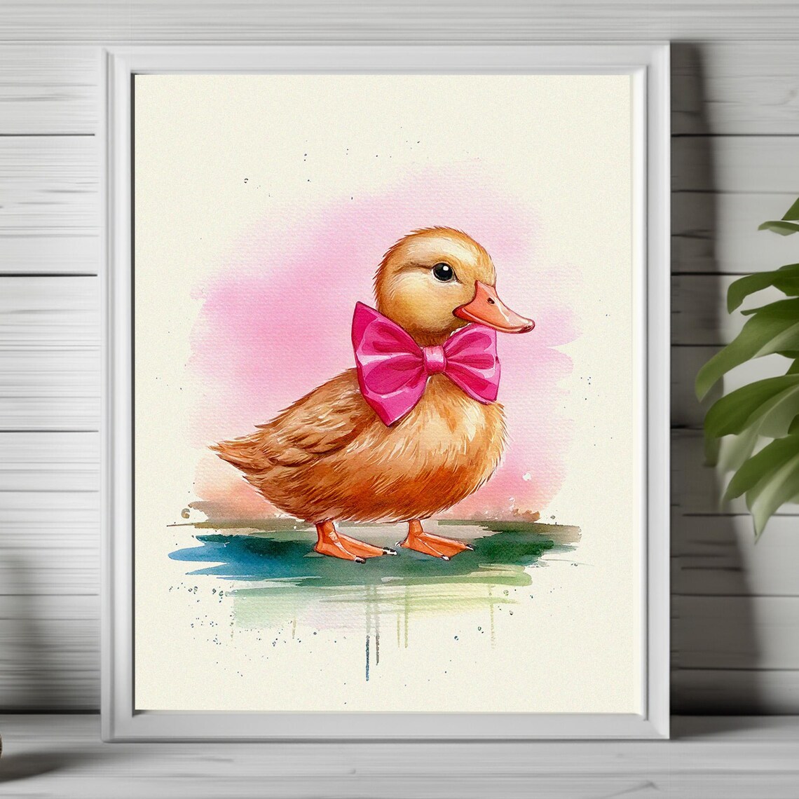 Cute Duck Art Print, Whimsical Nursery Decor