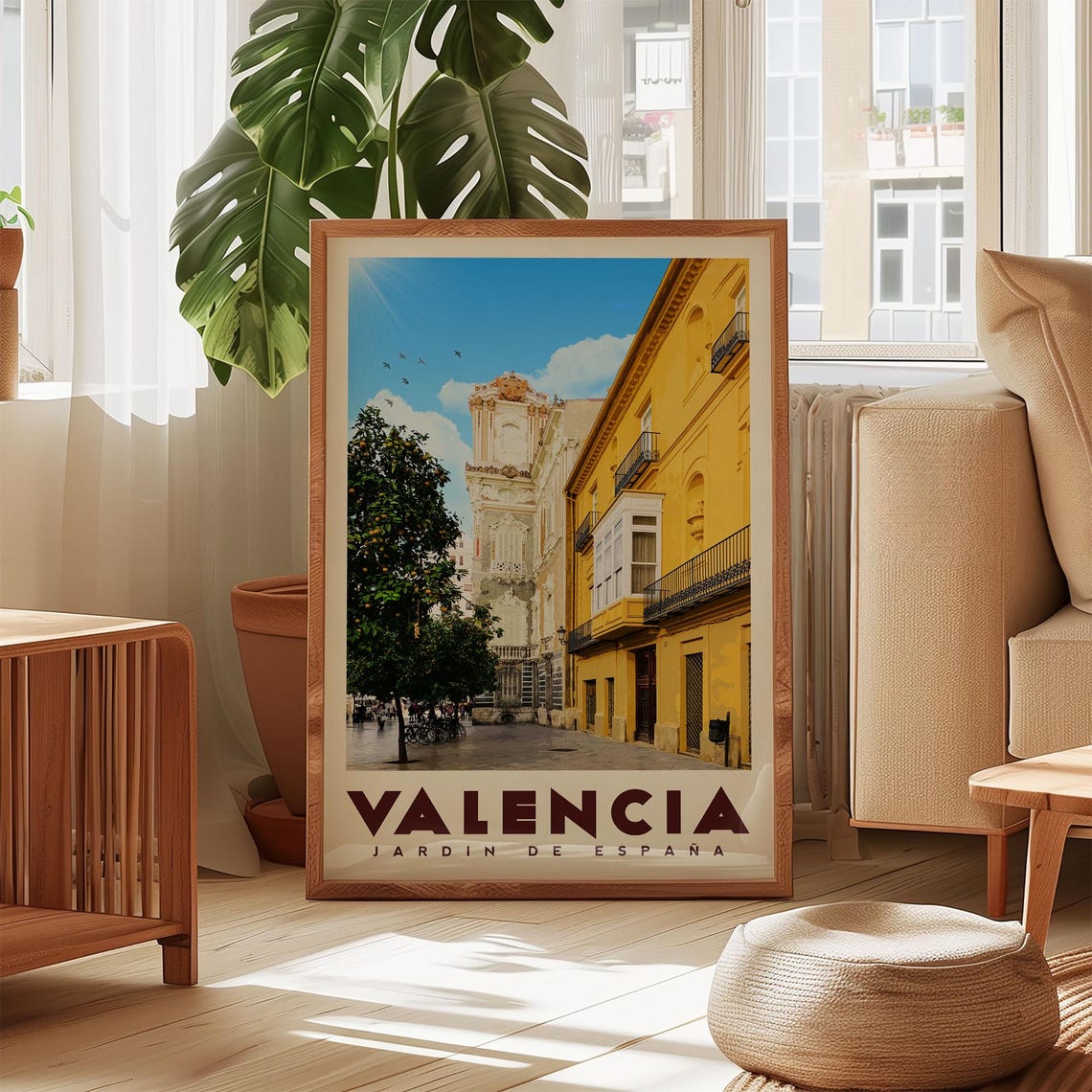 Valencia Spain Vintage Travel Poster