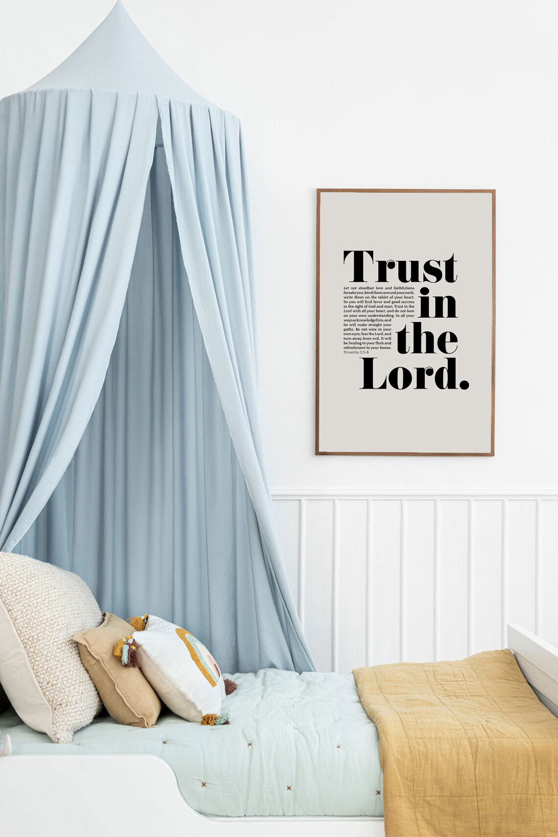 Trust In The Lord Bible Verse, Modern Scripture Poster - Image 3