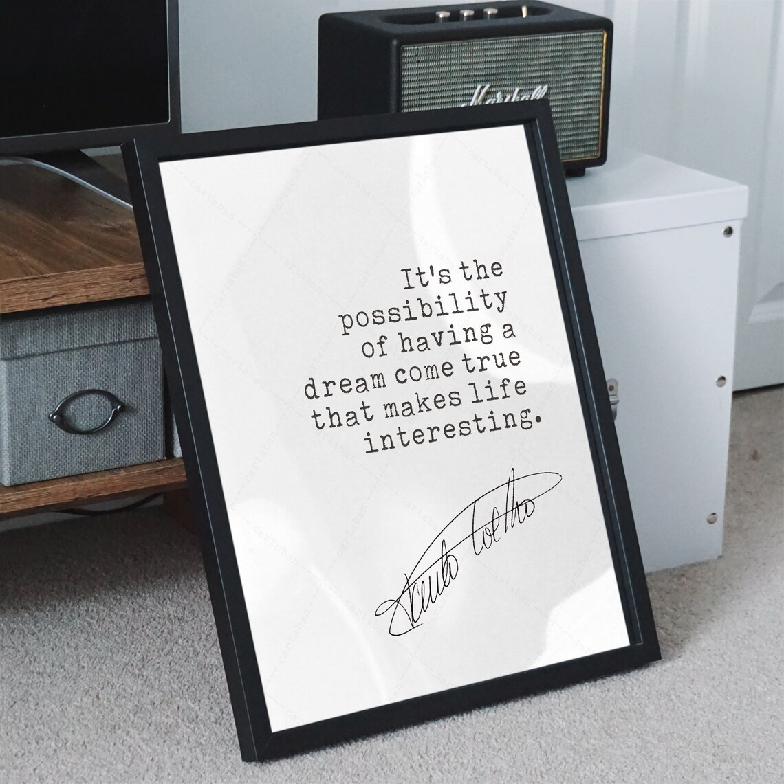 Paulo Coelho's The Alchemist Quote Poster Print - Image 2