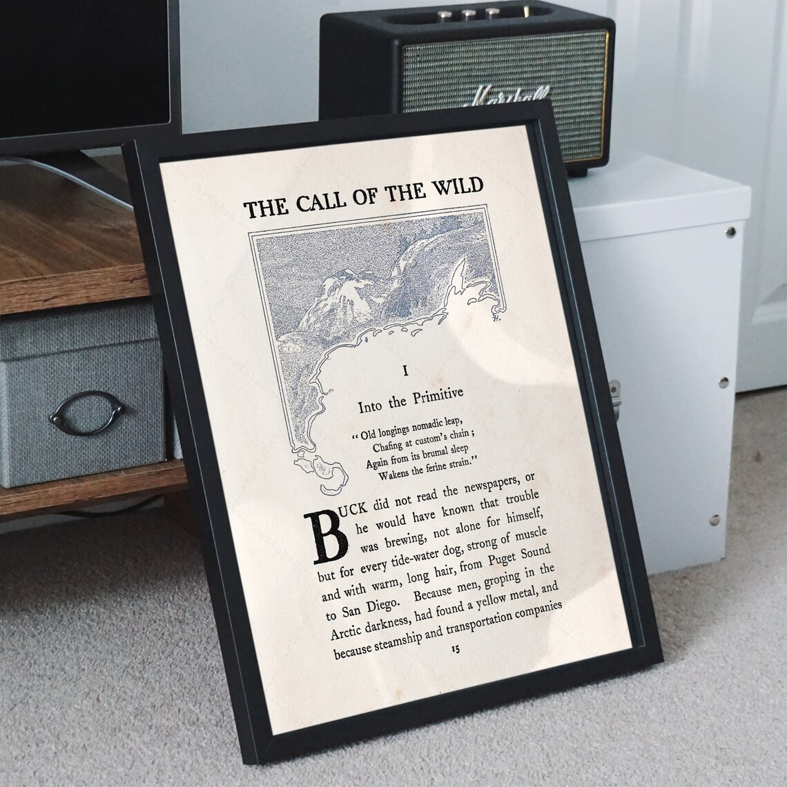 Call Of The Wild First Page 1903 Jack London Chapter I Print Poster - Image 2