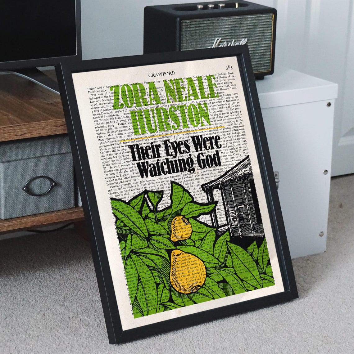 Zora Neale Hurston Their Eyes Were Watching God Vintage Book Art Print - Image 4