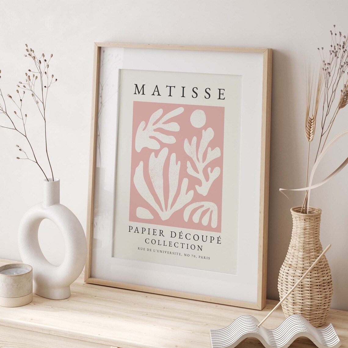 Matisse Pink Papier Découpé Botanical Exhibition Gallery Poster - Image 4