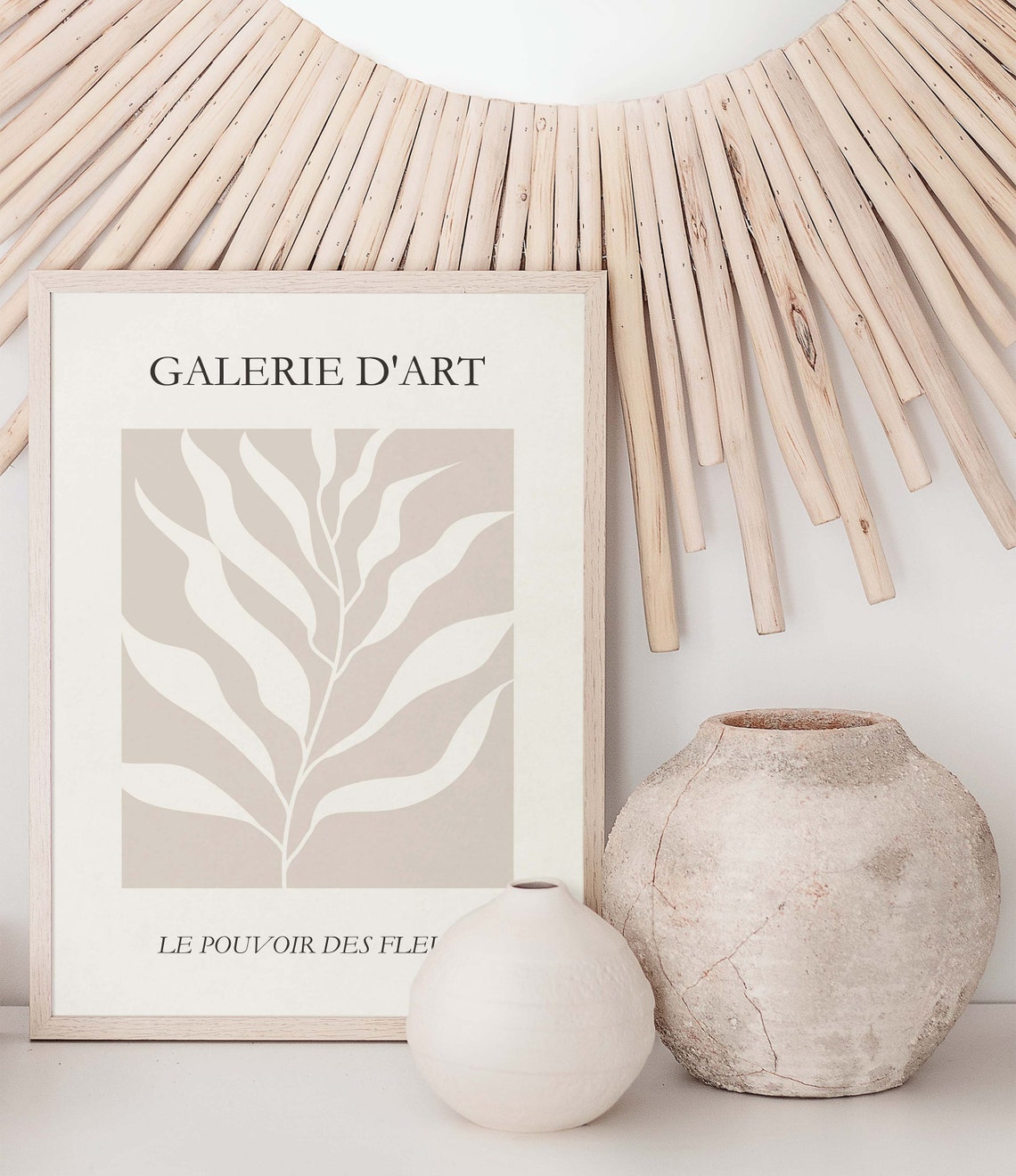 Henri Matisse Boho Neutral Art Print - Image 3