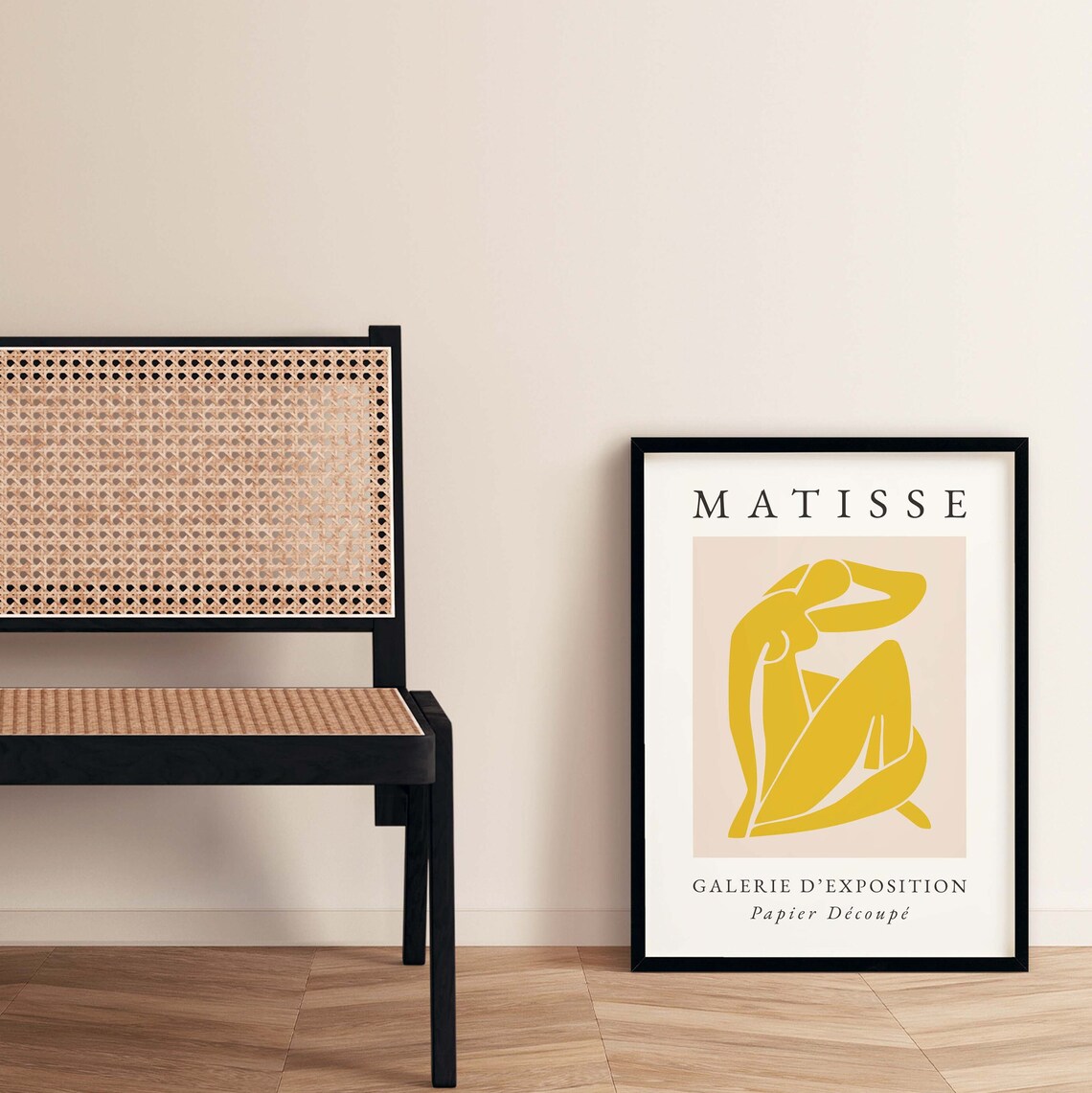 Matisse Ochre Nude Galerie d'Exposition Papier Découpé Poster - Image 3
