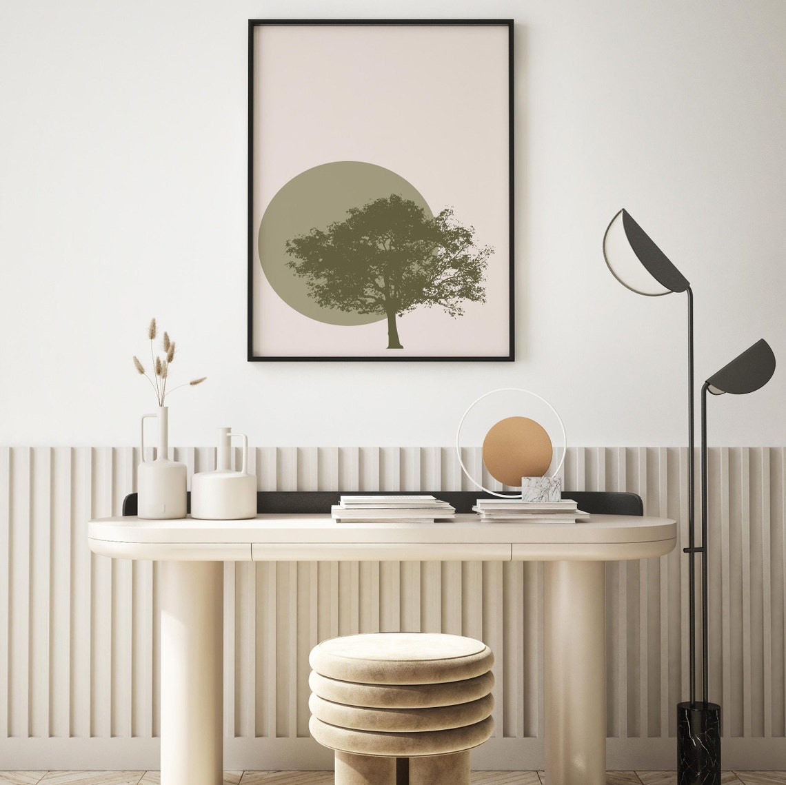 Tree Print Wall Art Print Neutral Print Beige Print Tree Wall Art Beige Wall Art Wall Art Wall Art Minimalist Print - Image 2