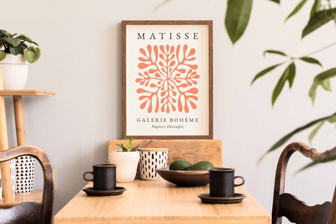 Orange Henri Matisse Boho Fruit Wall Art Print - Image 2