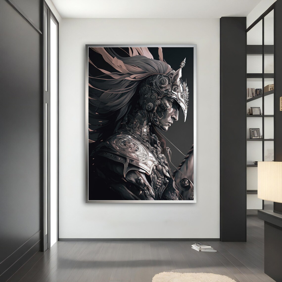 Dark Knight Warrior Ornate Armor Fantasy Medieval Art Wall Poster - Image 4