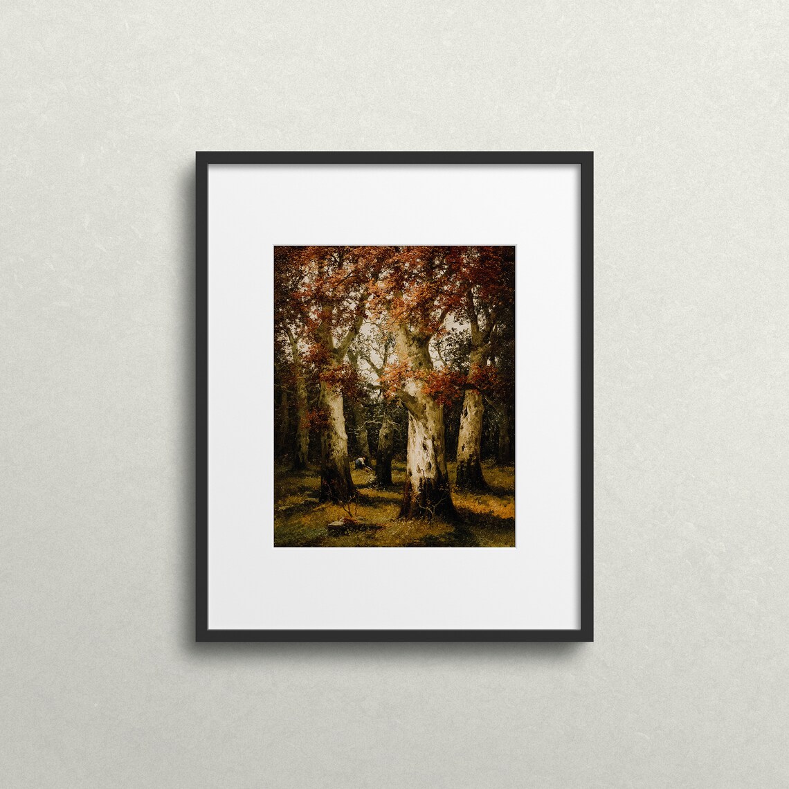 Forest Trees In Autumn, Vintage Autumn Art Print - Image 2