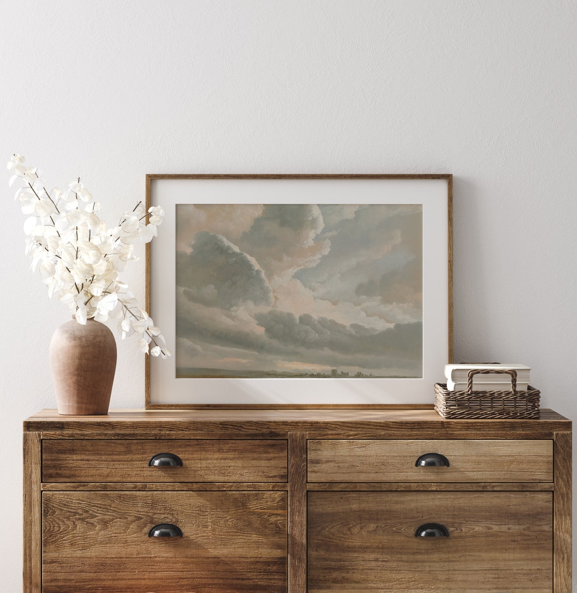 Cloud Study I Cloudy Landscape Painting Silver Lining Painting Sky Landscape Painting Cloud Decor L1 - Image 3