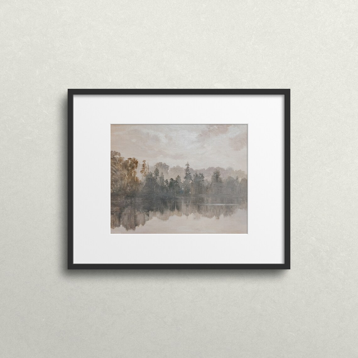 Bright Autumn Day, Neutral Autumn Wall Art Print - Image 2