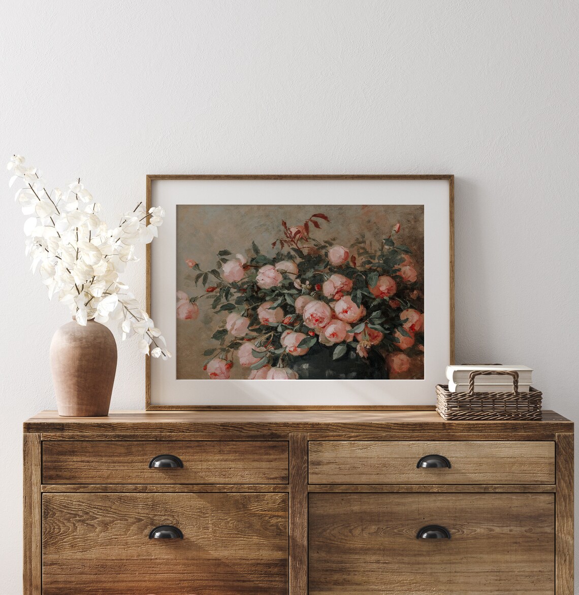 Peony Bushel Spring Vintage Floral Wall Art Print - Image 3