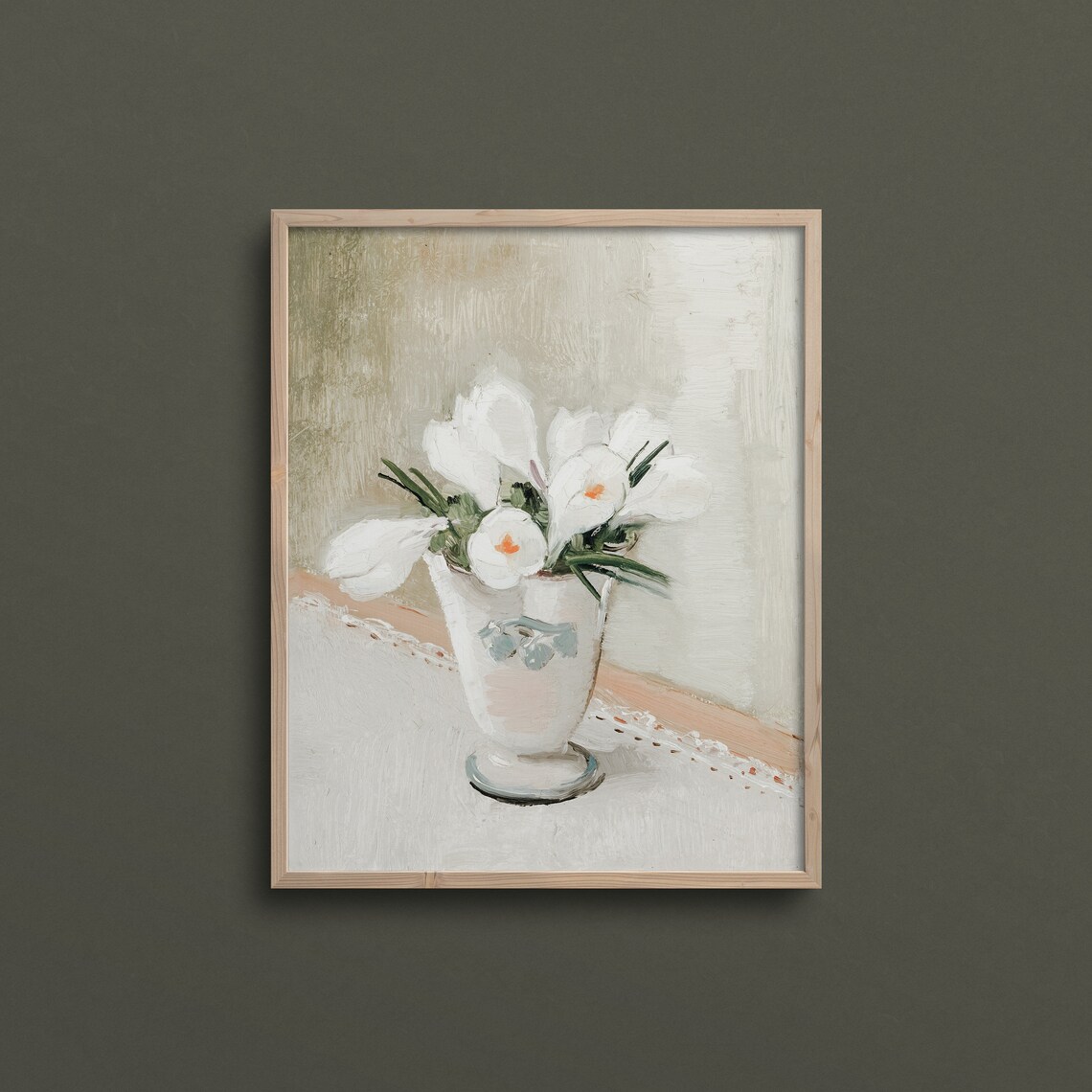 Spring Tabletop Blooms, Vintage Kitchen Art Print - Image 3