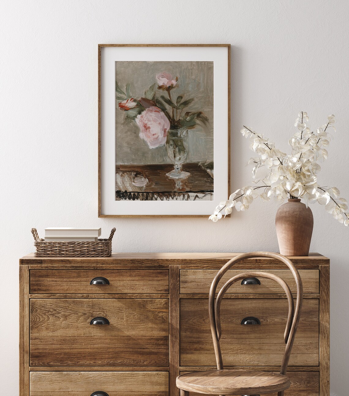 Garden Clippings Still Life, Pink Blooms Art Print - Image 3